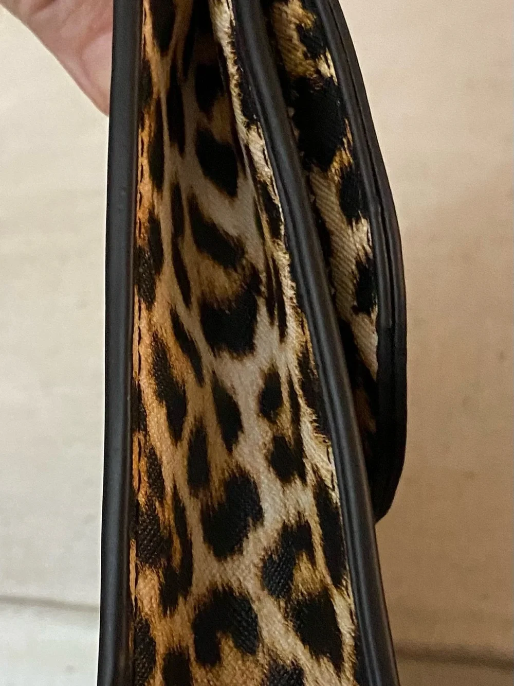 Leopard Print Fold-Over Clutch Handbag - Faux Fur Animal Print Cato Brand